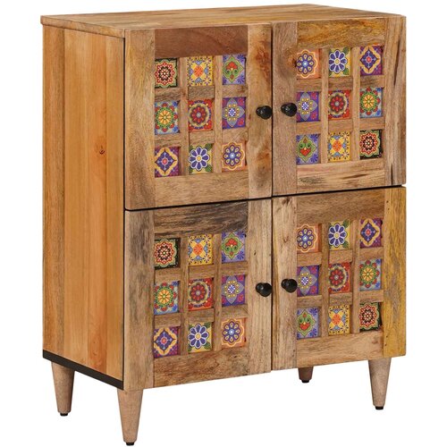  Kreveta s pohranom Prirodna 60 x 33 x 75 cm Čvrsto drvo manga Cijene