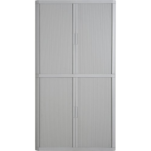 Paperflow omara z rolojem easyoffice®, 4 police, višina 2040 mm, sive / sive barve Cene