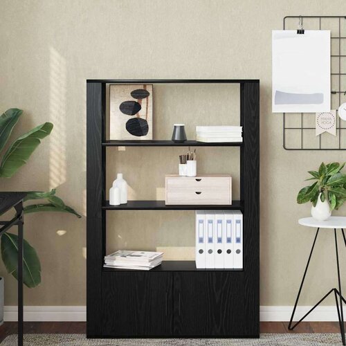 VidaXL Kreveta Crni hrast 30 x 80 x 119.5 cm Konstruirano drvo Slike