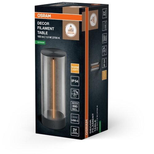 Osram Spoljna stona lampa ENDURA STYLE s dodirnim prigu&amp;scaron;iva LED/1,5W/5V 2500 mAh IP54 antracit Slike