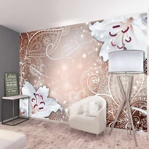  Samoljepljiva foto tapeta - Oriental Wings (Brown) 441x315 Slike