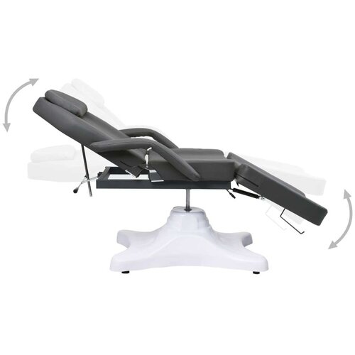 VidaXL Masažna miza siva 180x62x(86,5-118) cm Slike