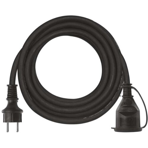 Emos Zunanji podalj&amp;scaron;ek 5 m / 1 vtičnica / črni / guma-neopren / 250 V / 1,5 mm2 Slike