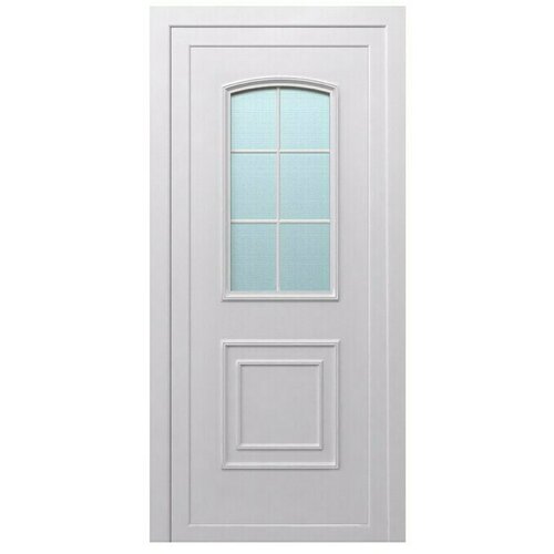 PVC ulazna vrata KT02 Zadar (D x &amp;Scaron; x V: 70 x 1.000 x 2.100 mm, DIN desno, Bijele boje) Slike