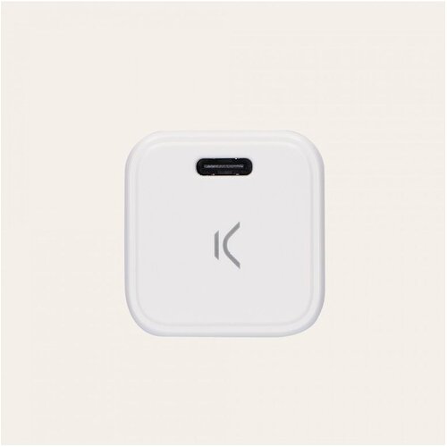 Ksix GaN ultra brzi zidni punjač USB-C 30W PD, bijeli Slike
