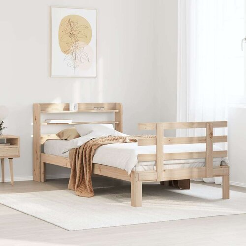  Okvir kreveta s uzglavljem 100 x 200 cm od masivne borovine Cijene