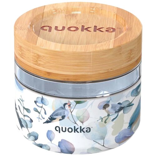 NOBRAND Quokka, Posoda za hrano 820ml, dekoracija ptic s hermetičnim bambusovim pokrovom, Večbarvno, (5000071469) Slike