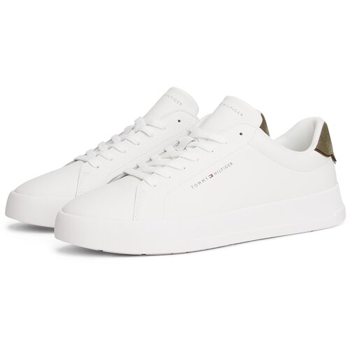 Tommy Hilfiger Niske tenisice &amp;#039;COURT ESS&amp;#039; maslinasta / bijela Slike