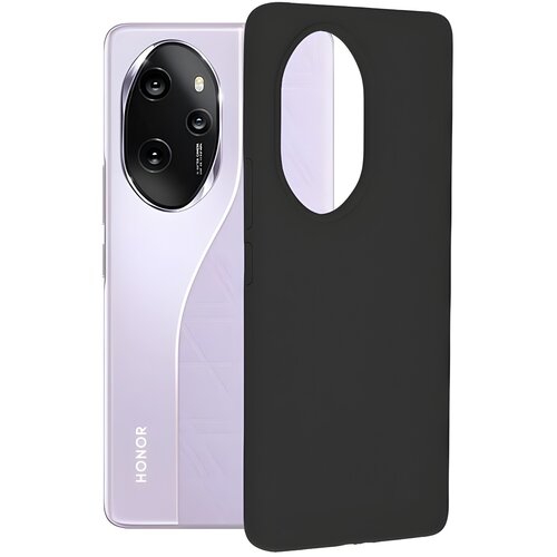 Techsuit Silikonska Futrola Soft Case za Honor 100 Pro - Crna Cene