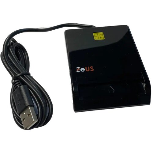 Čitač smart kartica ZeUs CR814 (za biometrijske lične karte), USB Slike