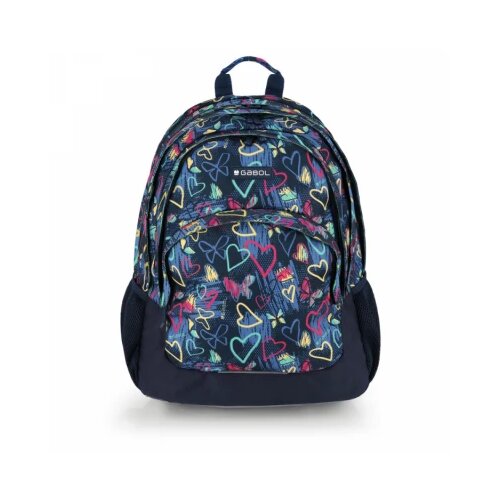 RANAC školski ergonomski 32x44x18 cm 21l-0,56 kg Tizas Gabol tamno plava Cene