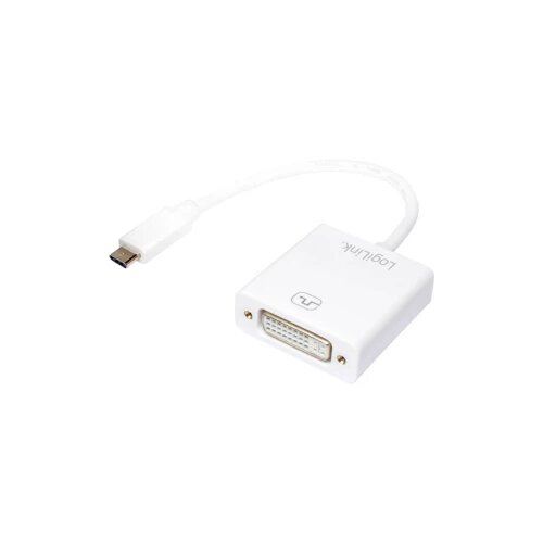 Logilink UA0245A USB / DVI adapter [1x USB 3.2 gen. 2 vtiča B (USB 3.1) - 1x ženski konektor DVI\, 24 + 5 polov] bela 14.00 cm, (20430095) Slike