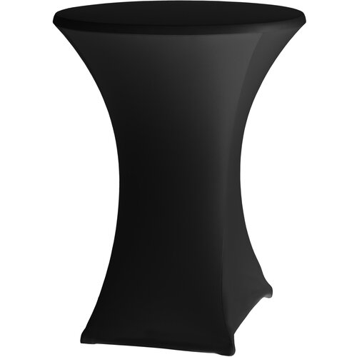 Hendi Okrogel prt brez likanja, premer. 80 cm Jersey tkanina črna - 813164, (21383964) Cene