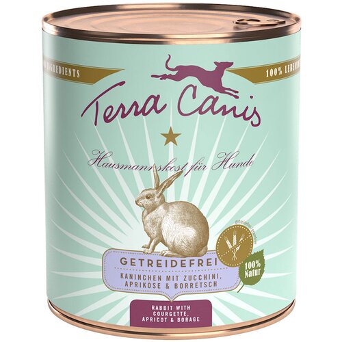 Terra Canis brez žit 6 x 800 g - Zajec z bučkami, marelico & borago Cene