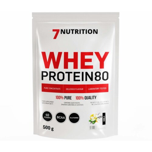 7NUTRITION protein surutke 80% vanila, 500g Cene