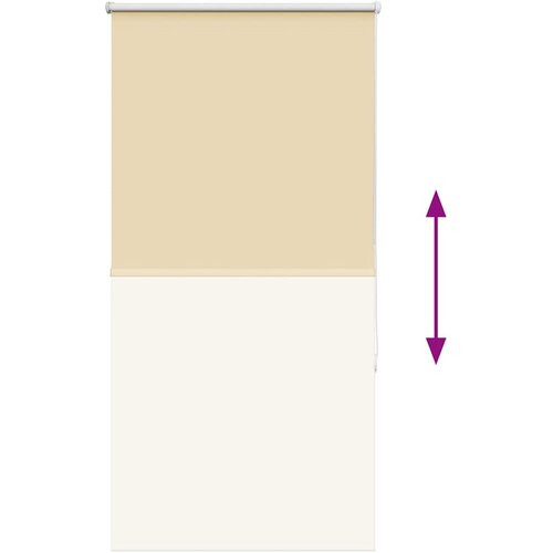 Rolo zavjesa Blackout Bež 70x150 cm &amp;Scaron;irina tkanine 65,7 cm Slike