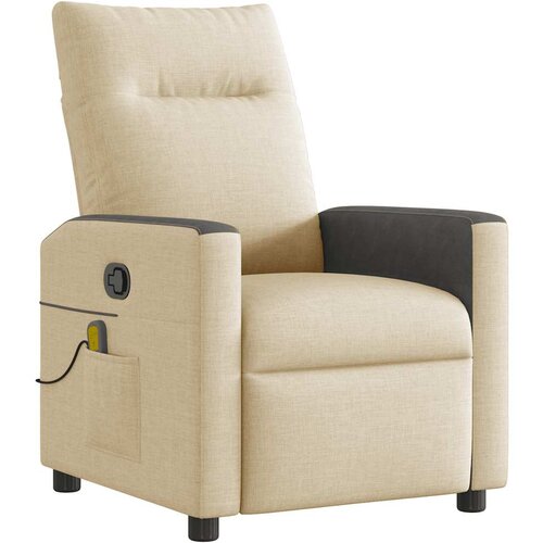 Maison Chic masažni naslanjač - Relax naslanjač krem blago, (22134402) Cene