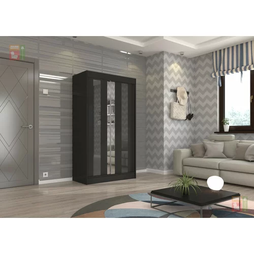 ADRK Furniture Garderobna omara z drsnimi vrati Keita - 120 cm