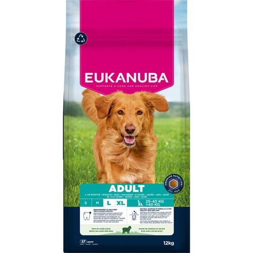 Eukanuba Premium Nutrition Adult Large & Giant Breed janjetina i riža - 12 kg Cijene
