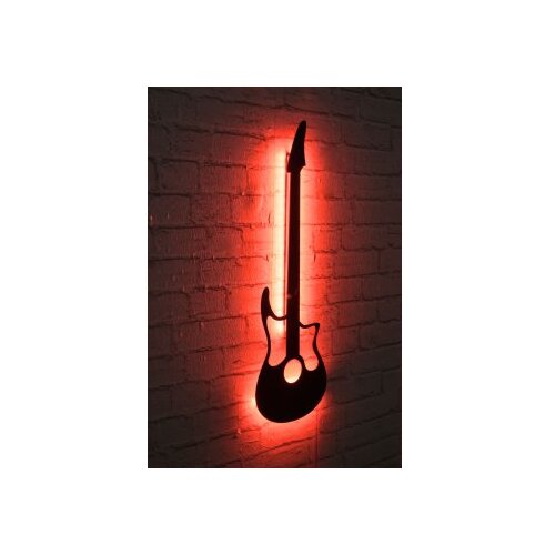 WALLXPERT zidna LED dekoracija Guitar Red Cene