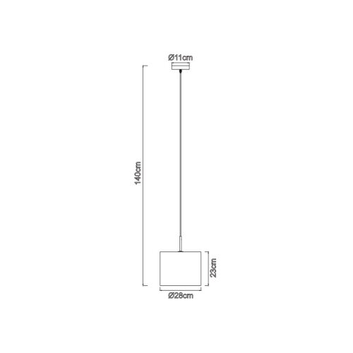Globo 15430H - visilica na sajli nemmo 1xE27/40W/230V Slike
