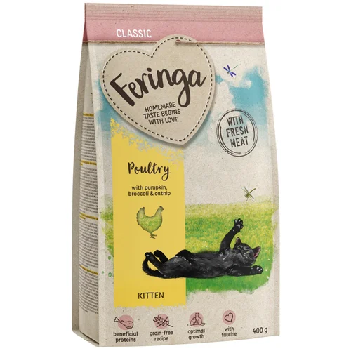 Feringa 2 + 1 gratis! 3 x 400 g suha hrana - Kitten Classic perad