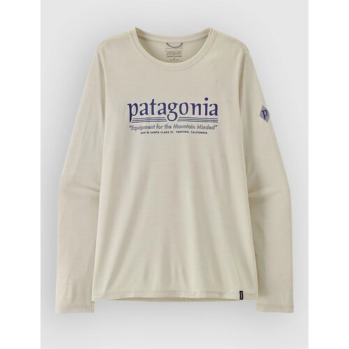 Patagonia Cap Cool Daily - Hut Tripper Majica z dolgimi rokavi dyno white Slike