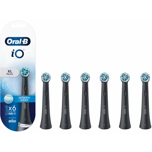 Oral-b io zamjenske glave ultimate clean crne - 6 komada