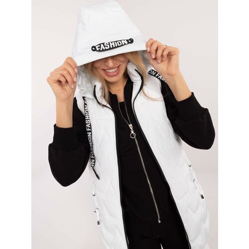 Fashion Hunters White vest with detachable hood Slike