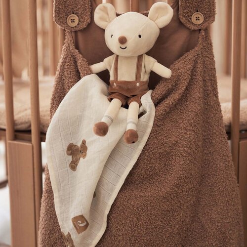 Jollein tetra plenica 2/1, 115x115cm teddy bear MULTICOLOR Slike