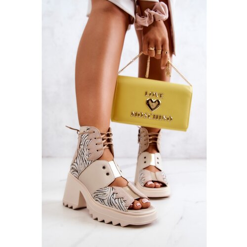 Kesi Leather Boots Maciejka 05321-04 Beige Cene