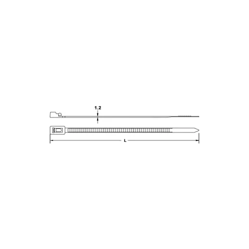 TRU COMPONENTS Sortiment vezic za kabele 200 mm crne boje, za višekratnu upotrebu 1592881 TC-HVCR200BK203 1 kom.