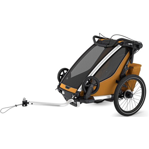 Thule &amp;scaron;portni voziček kolesarski single Chariot Sport 2 natural gold Slike
