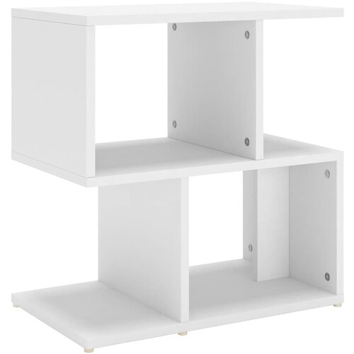 Maison Chic Nočna omarica - Nočna miza bela 50x30x51,5 cm iverna plo&amp;scaron;ča, (21688708) Slike