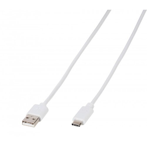 Vivanco USB kabel USB 2.0 USB-A vtič\, USB-C® vtič 1.00 m bela 39452, (20417016) Cene