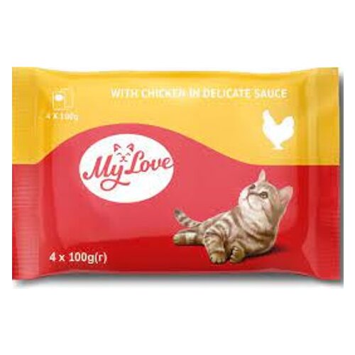 My Love Sos za mačke, 4x100g, Piletina Cene
