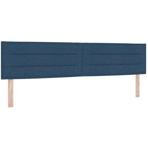  LED krevet za pohranu s madracem Plava 200 x 200 cm Tkanina - Plava 200 x 200 cm Dizajn linija Slike