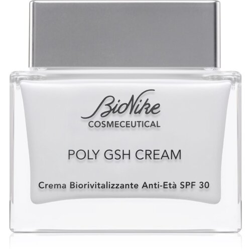 BioNike Cosmeceutical POLY GSH CREAM obnovitvena krema proti staranju kože SPF 30 50 ml Slike