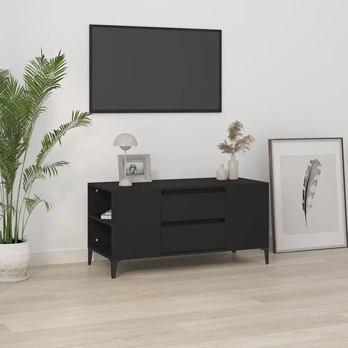  ormarić crni 102 x 44,5 x 50 cm od konstruiranog drva Cijene