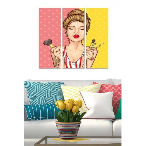 Wallity Zidna slika MDFMK3414, 70x50 cm, 3 dijela Cene
