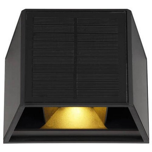 Globo LED solarna zunanja stenska svetilka (Solarna celica, 6 W, Plastika, Topla bela, Črne barve) Cene