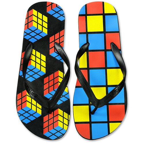 Frogies Men's flip-flops Rubik's Cube Slike