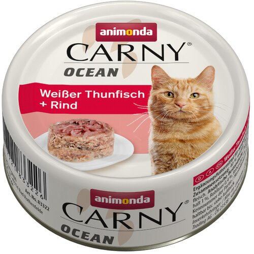 Animonda Carny Ocean 12 x 80 g - Bijela tuna i govedina Slike