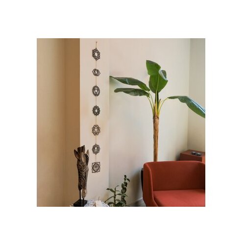 WALLXPERT APT406MS Zidna dekoracija Chakra, crna Cene