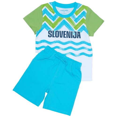 Lucky Kiddo komplet 2 delni KR KH LK-KSET_SLO SS 023296 U večbarvno 116 Cene