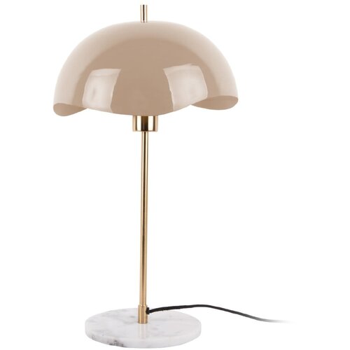 Leitmotiv Svjetlo smeđa stolna lampa s metalnim sjenilom (visina 56 cm) Waved Dome – Cijene