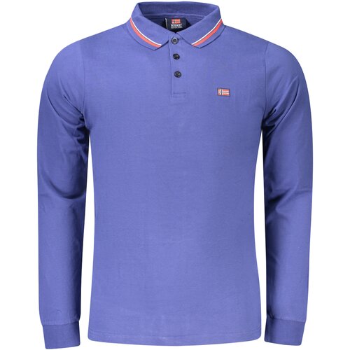 Norway 1963 MEN&amp;amp;#39;S LONG SLEEVE POLO SHIRT BLUE Slike