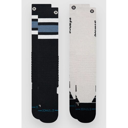 Stance Speed Mid Poly Snow 2 Pack Funkcijske nogavice black Cene