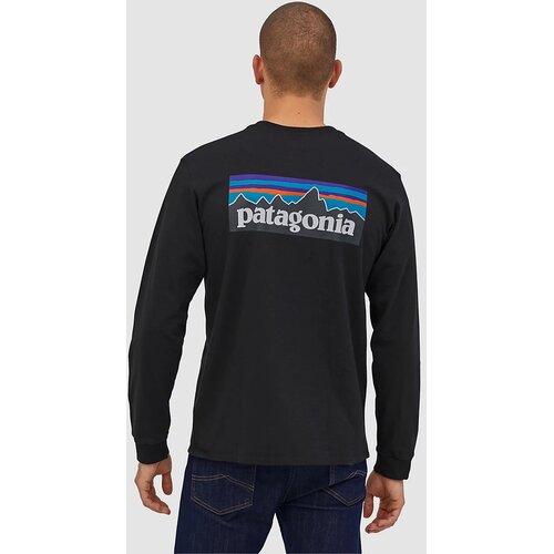 Patagonia P-6 Logo Responsibili Majica z dolgimi rokavi black Cene