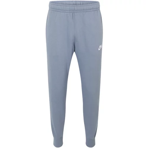Nike Sportswear Sportske hlače sivkasto plava / bijela